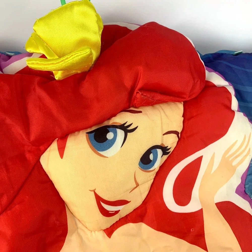 VTG Snugglers Disney Princess The Little Mermaid Ariel‎ Pillow Case 3D Stuffed